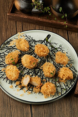 Deep-fried abalone with minced pork