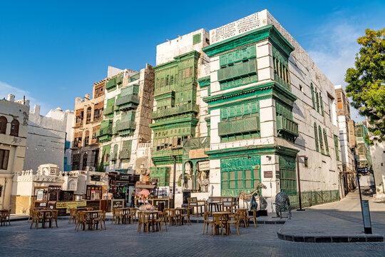 Historic Jeddah in Jeddah, Saudi Arabia. It is known as Al-Balad.