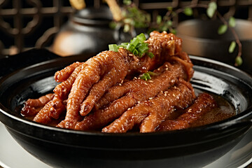 Pot-cooked Chicken Feet Stewed in Thick Soup