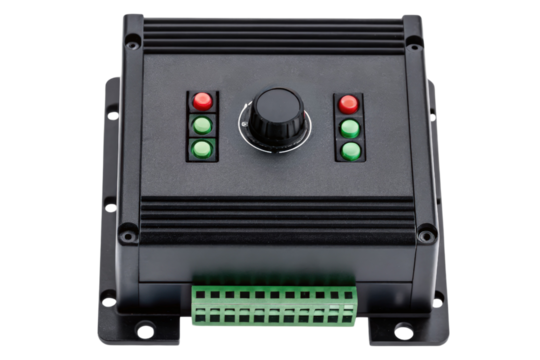 Electronic control unit isolated with transparent background