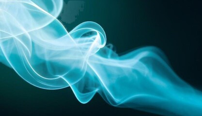 blue smoke on black