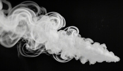 smoke on black background