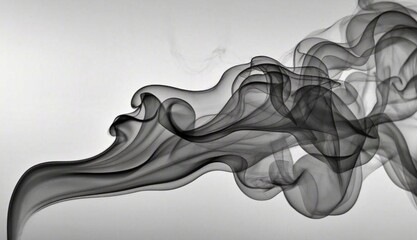 smoke on white background