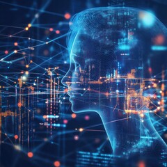 Obraz premium AI driven business forecasting