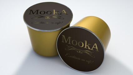 Coffee Capsules 3D render