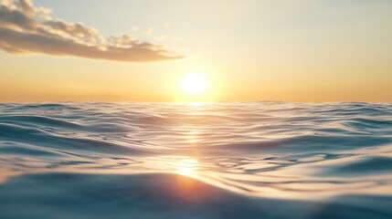 Obraz premium Tranquil Waterways During Golden Hour Serenity