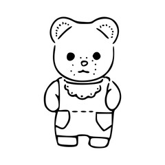 cute cartoon cat vector illustration