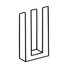 abstract geometric structure vector illustration