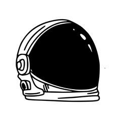 astronaut helmet line art