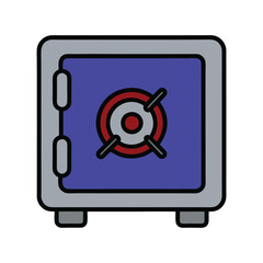 Secure Vault Icon for Branding Minimalist Logo Design.