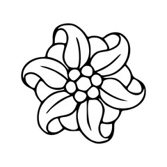 vector illustration of an abstract flower