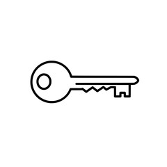Key Icon: A minimalist line art representation of a classic key. The key's simple, elegant design conveys security, access, and potential.