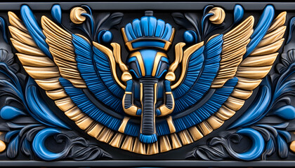 Egyptian Relief Carving Design