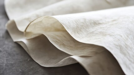 Ancient craft of Japanese paper-making, with artisan techniques blending natural materials and elegant minimalism