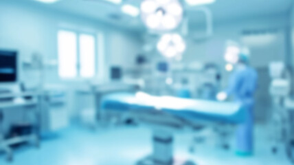 Blurred background of modern operating room at hospital. AI Generated Images