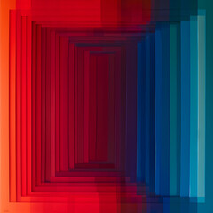 Fototapeta premium Vivid Spectrum of Colors: Seamless Transition from Reds to Blues Symbolizing Diversity and Unity