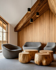 Modern Alpine Interior Living Room