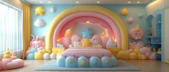 Stylish Tan Leather Armchair in a Modern Interior with Teal Walls