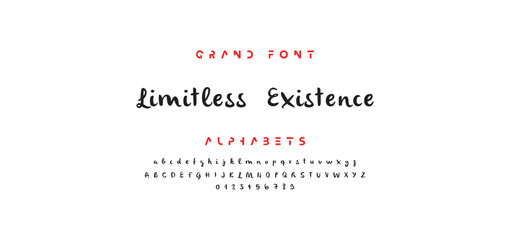 Stylish painted by a brush uppercase vector letter.