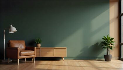 Modern Room Interior Design with Stylish Furniture and Elegant Decor.