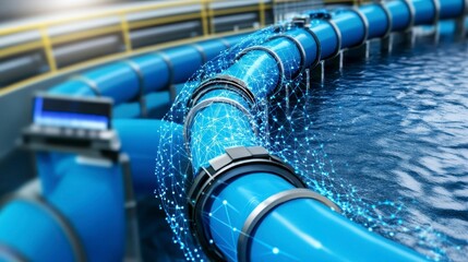Advanced Smart Water Pipeline with Digital Network Visualization