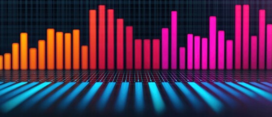 Fototapeta premium Data Analysis Infographics concept. Vibrant Heatmap Style Infographic Showcasing Data Distribution Patterns