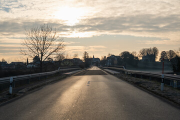 Obraz premium sur la route de Duillier, Vaud