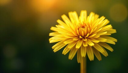 Fototapeta premium Dandelion flower close-up gold, flower, golden, dandelion