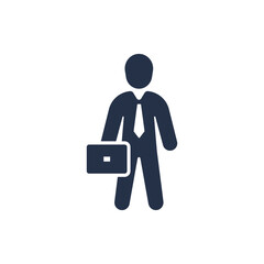Employee icon. Solid glyph series icon