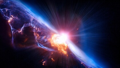 초신성 충격파와 성간 구름의 폭발