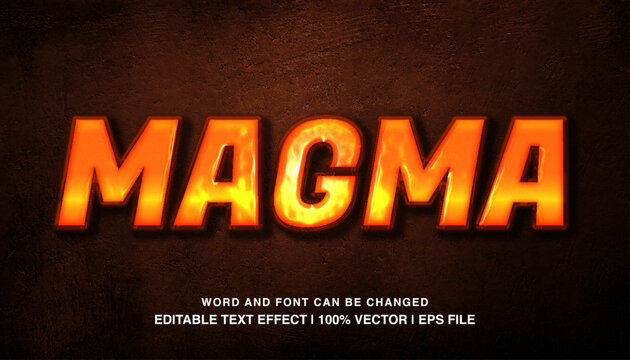 Magma editable text effect