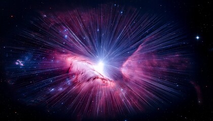 Fototapeta premium 초신성 충격파와 성간 구름의 폭발