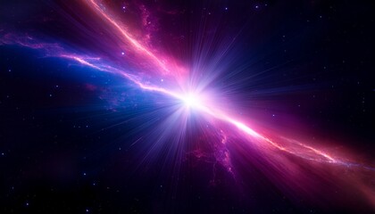 Naklejka premium 초신성 충격파와 성간 구름의 폭발