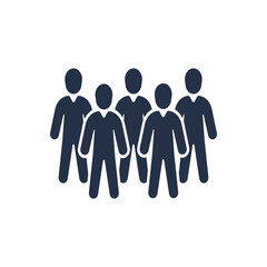 Teamwork icon. Solid glyph series icon