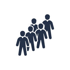 People icon. Solid glyph series icon