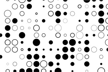 Abstract grid with random gaps and black fills