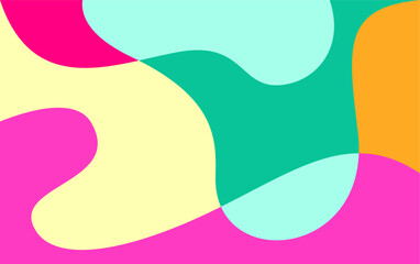 Fluid Abstract Background Vector Illustration. Color Fun Background