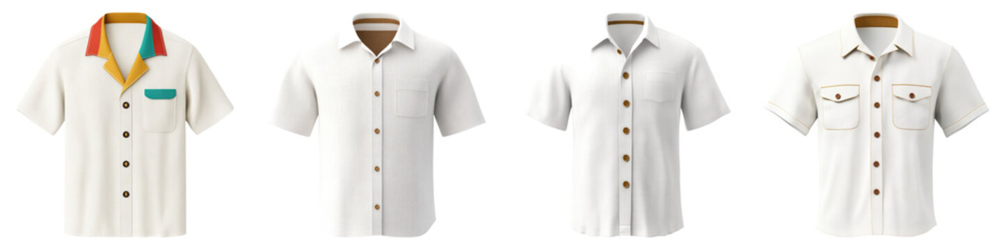 Stylish Cuban guayabera shirts in various colors and designs, perfect for cultural events