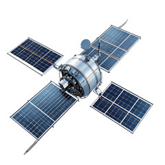 satellite isolated on transparent background,