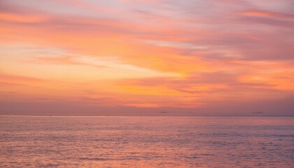Naklejka premium 바다에서 보는 저녁 노을
