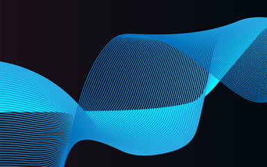Interconnected Circular Abstract Design with Futuristic Teal and Gradient Patterns: A Modern, Stylish, and Aesthetic Concept for Corporate Innovation, Business Technology, Digital Marketing, and Pro