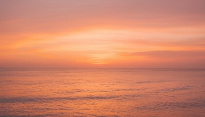 Obraz premium 바다에서 보는 저녁 노을