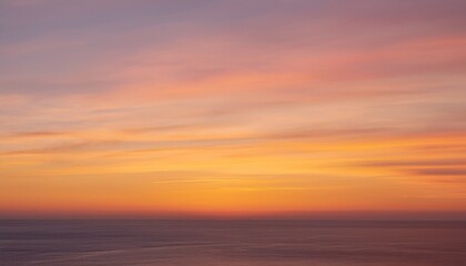 Obraz premium 바다에서 보는 저녁 노을