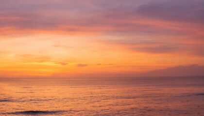 바다에서 보는 저녁 노을