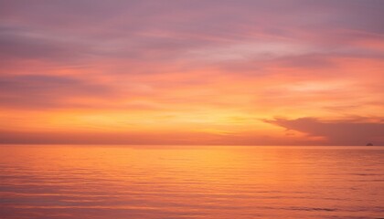 Fototapeta premium 바다에서 보는 저녁 노을