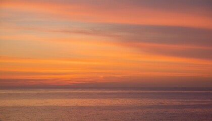 Fototapeta premium 바다에서 보는 저녁 노을