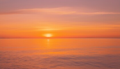 Fototapeta premium 바다에서 보는 저녁 노을