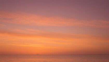 Obraz premium 바다에서 보는 저녁 노을