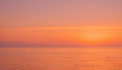 바다에서 보는 저녁 노을