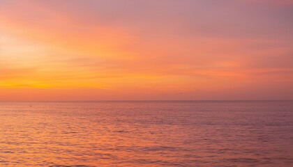 Obraz premium 바다에서 보는 저녁 노을